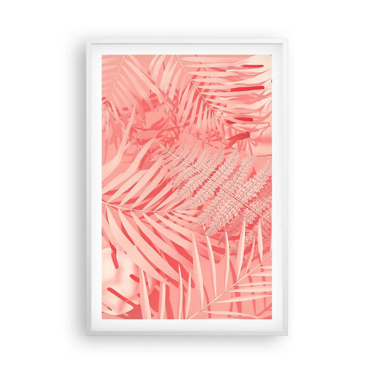 Affiche dans un cadre blanc - Poster - Concept de rose - 61x91 cm