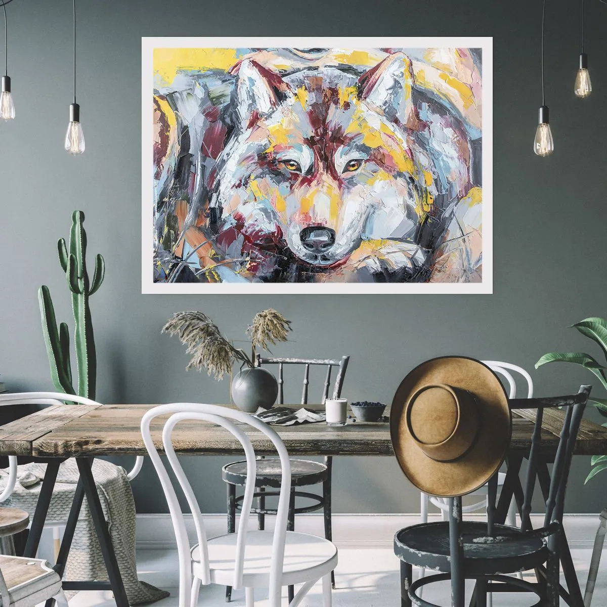 Affiche - Poster - En paix au milieu des siens - 70x50 cm