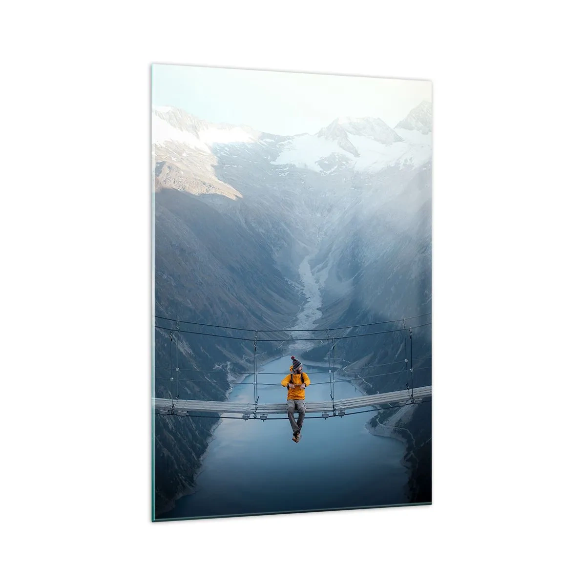 Impression sur verre - Image sur verre - Ravi de la suspension - 70x100 cm