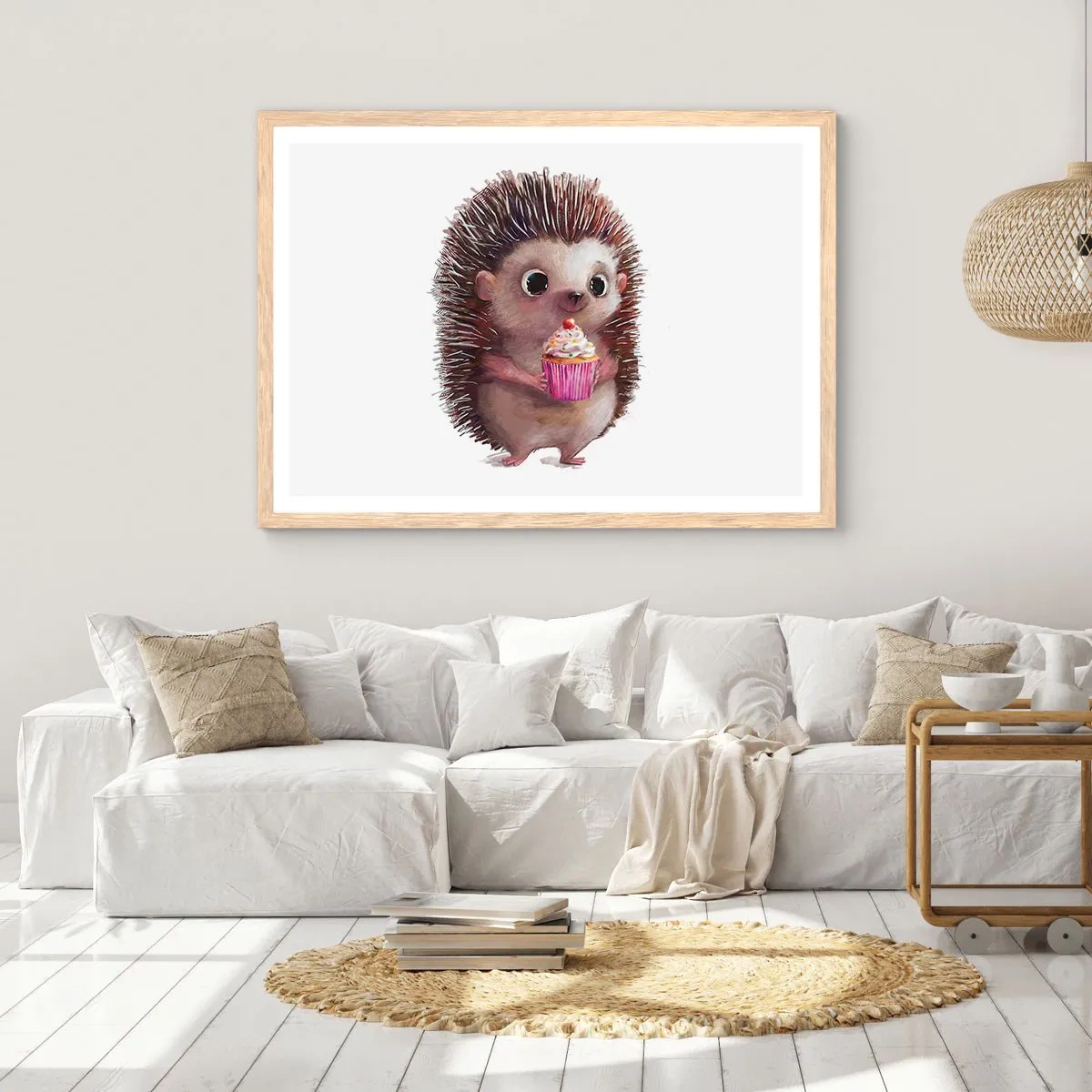 Affiche dans un chêne clair - Poster - La fête c'est tous les jours - 70x50 cm