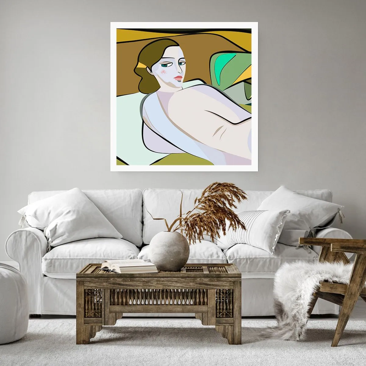 Affiche - Poster - Portrait intime - 60x60 cm