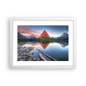 Affiche dans un cadre blanc - Poster - Chaleur et fraicheur - 40x30 cm