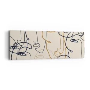 Impression sur toile - Image sur toile - Portrait multiplié - 90x30 cm