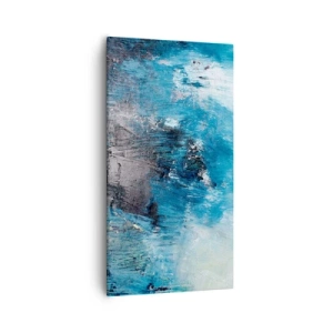 Impression sur toile - Image sur toile - Rhapsodie en bleu - 55x100 cm