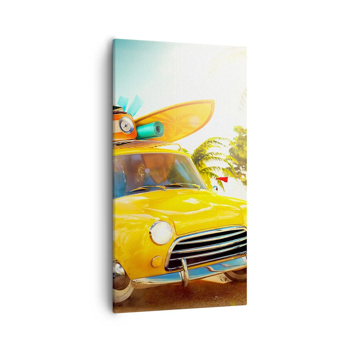 Impression sur toile - Image sur toile - Un voyage pour plus d'un sourire - 55x100 cm