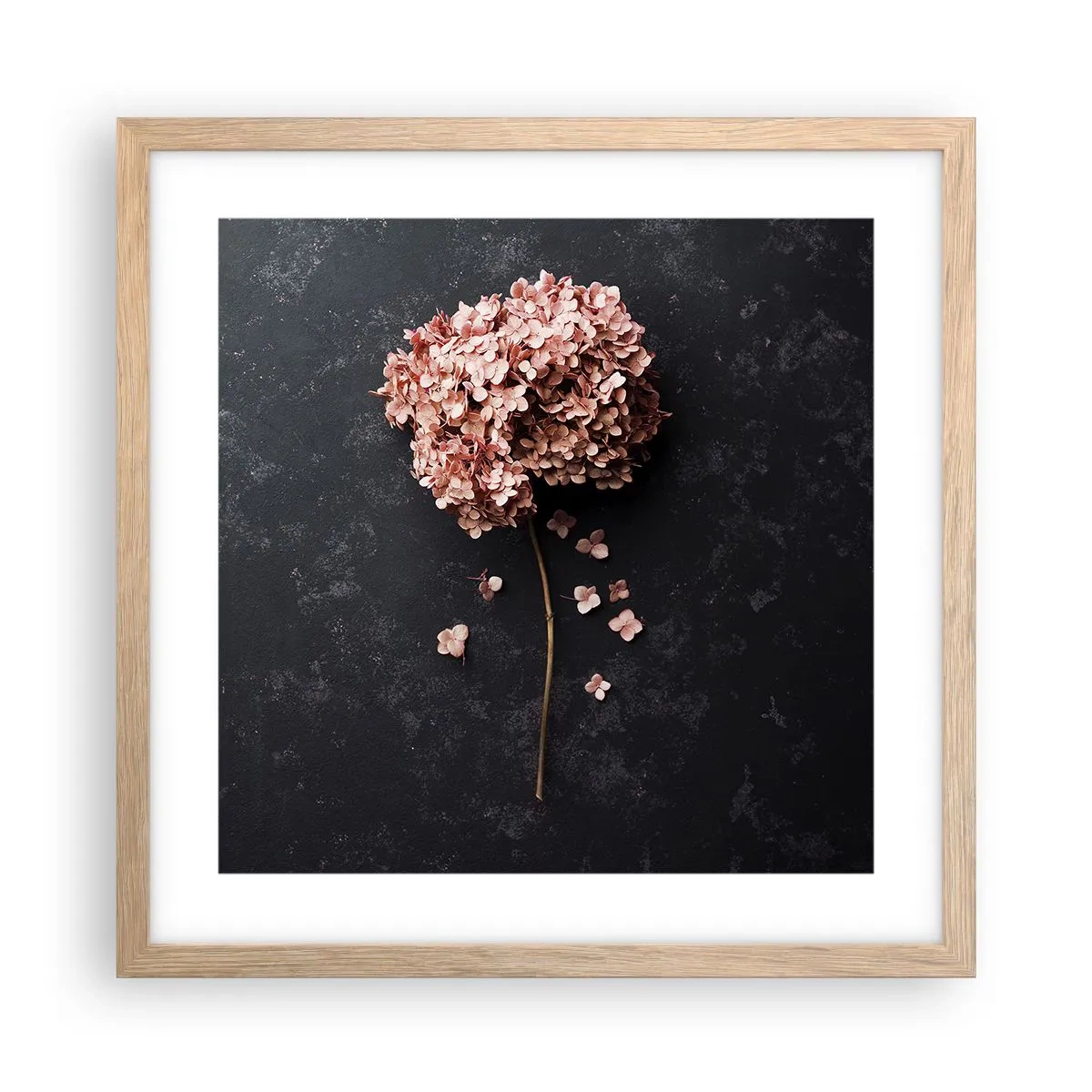 Affiche dans un chêne clair - Poster - Un signe vraiment romantique - 40x40 cm