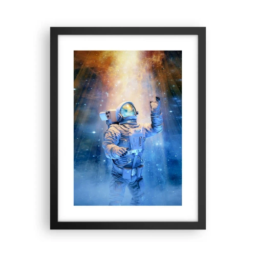 Affiche dans un cadre noir - Poster - Enfin arrivé - 30x40 cm