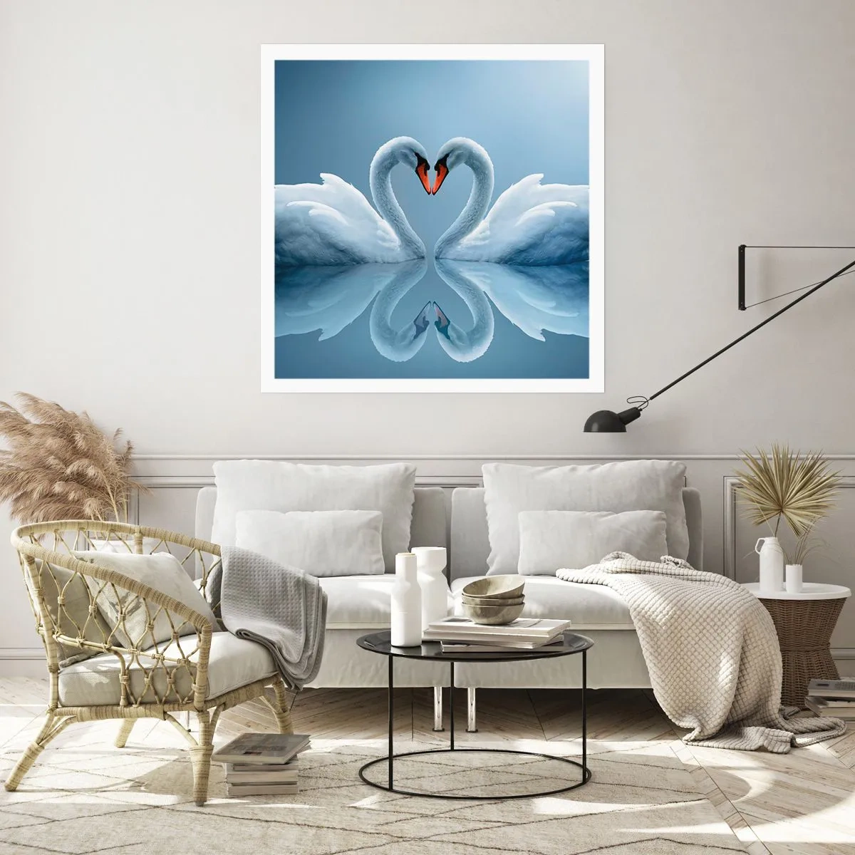 Affiche - Poster - Le temps de l'amour - 40x40 cm