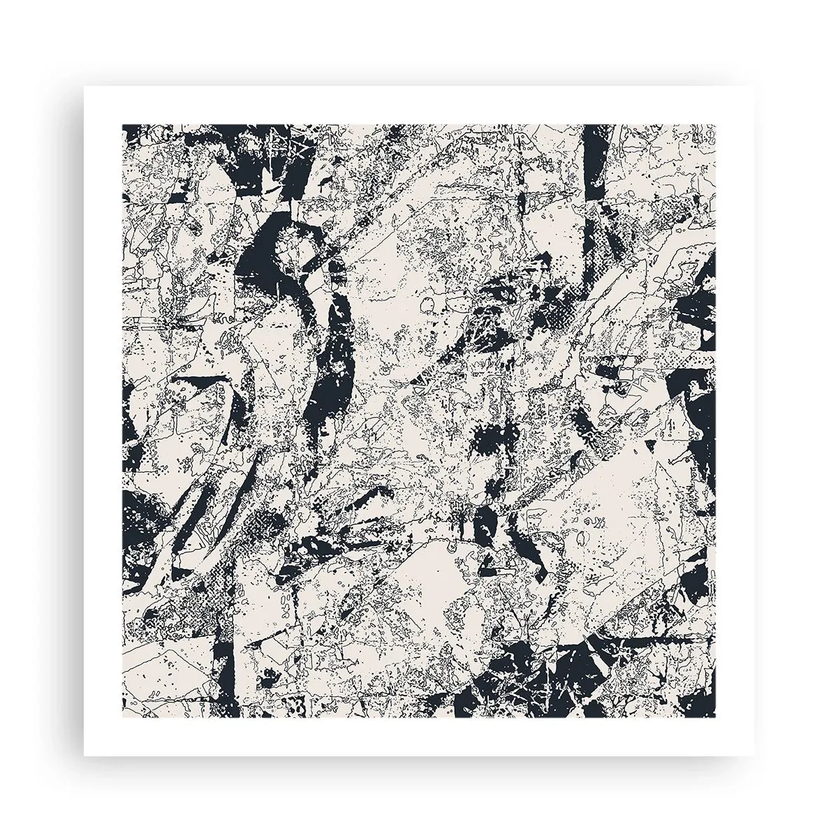 Affiche - Poster - Interpénétration des contraires - 60x60 cm