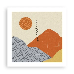 Affiche - Poster - Dans l'esprit japonais - 50x50 cm