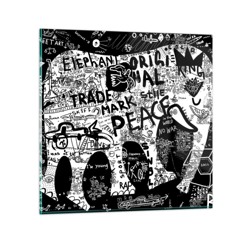 Impression sur verre - Image sur verre - La richesse des rues - 70x70 cm