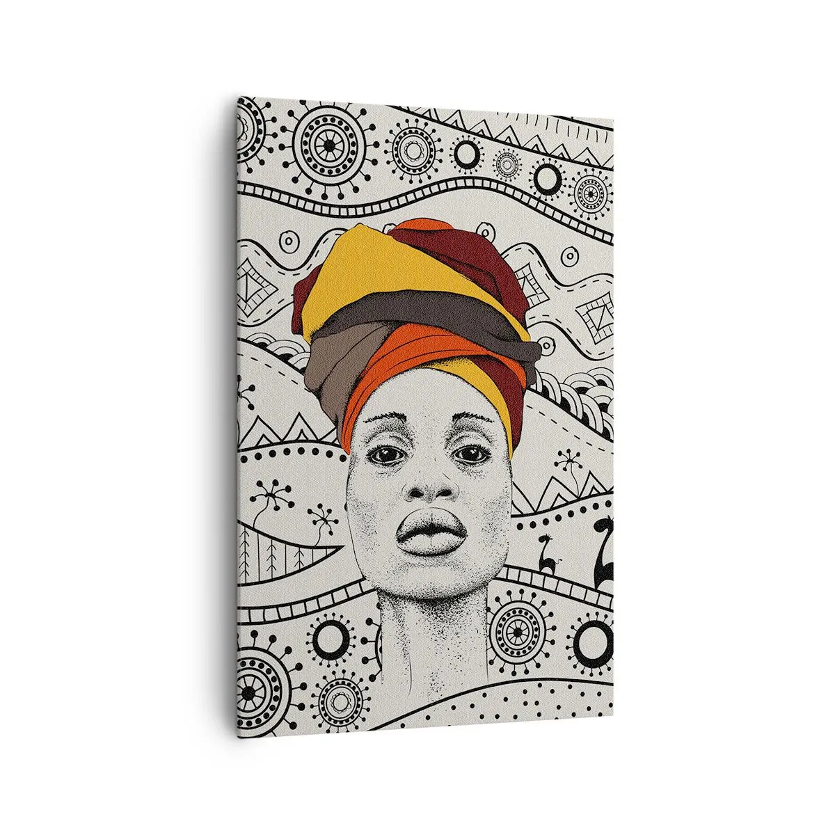 Impression sur toile - Image sur toile - Portrait Africain - 80x120 cm