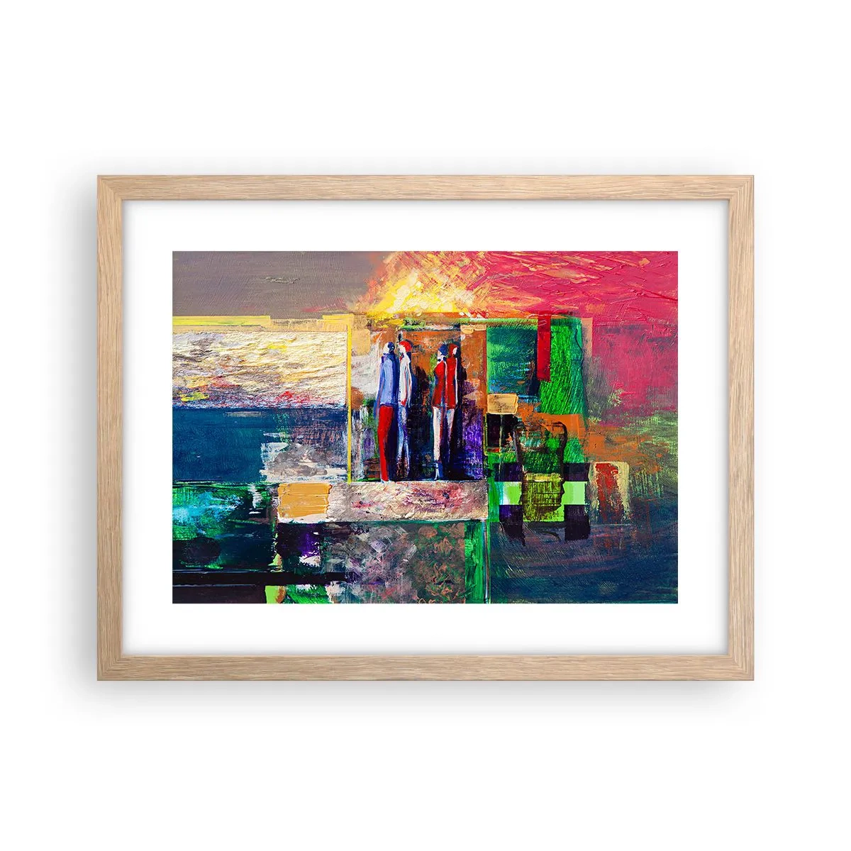 Affiche dans un chêne clair - Poster - Relations et émotions - 40x30 cm