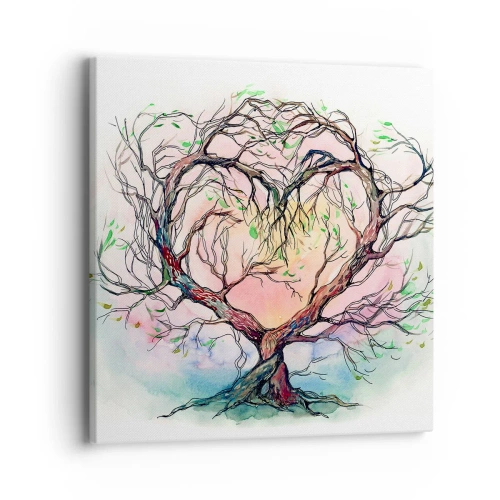 Impression sur toile - Image sur toile - Ensemble contre les tempêtes - 40x40 cm