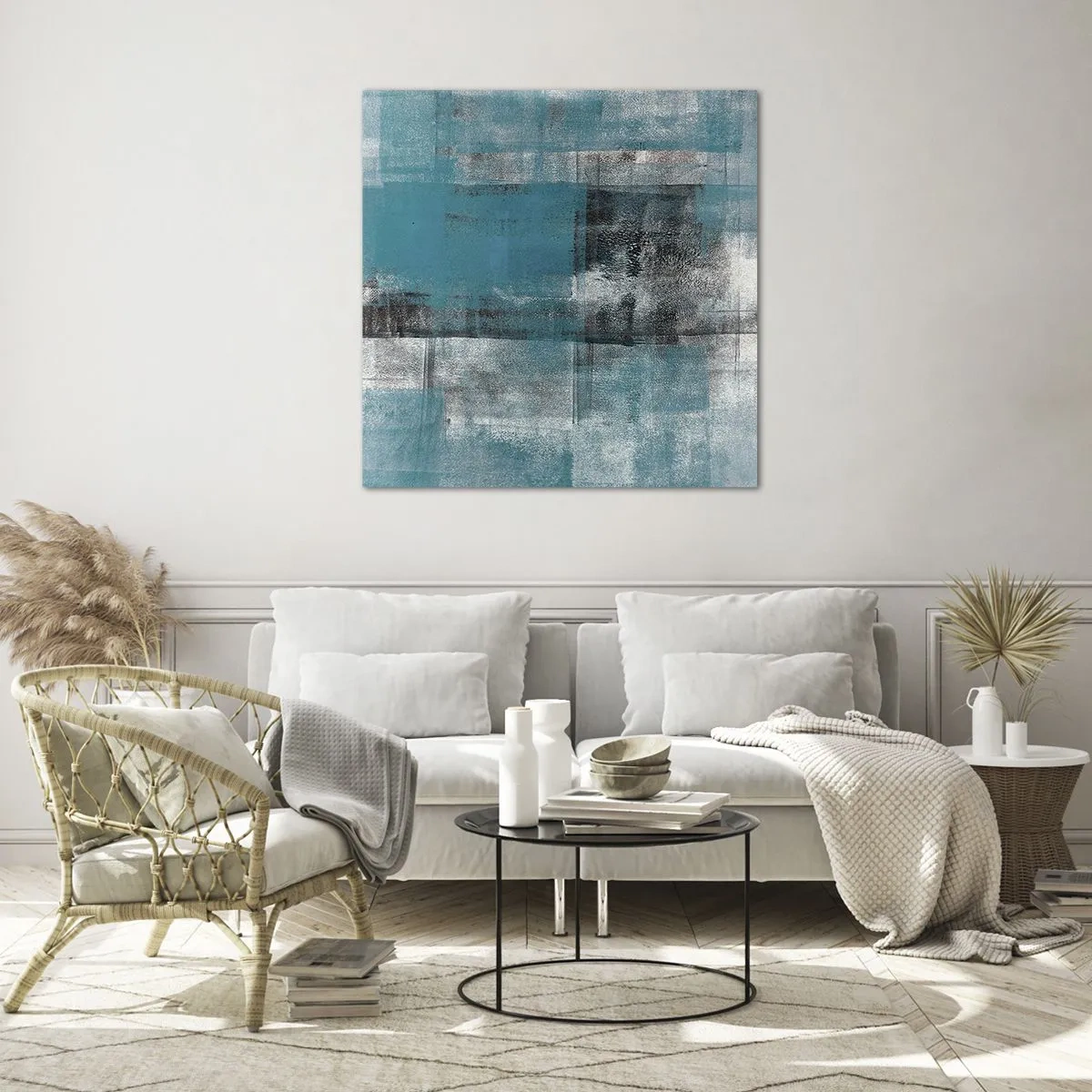 Impression sur verre - Image sur verre - Eau et air - 30x30 cm