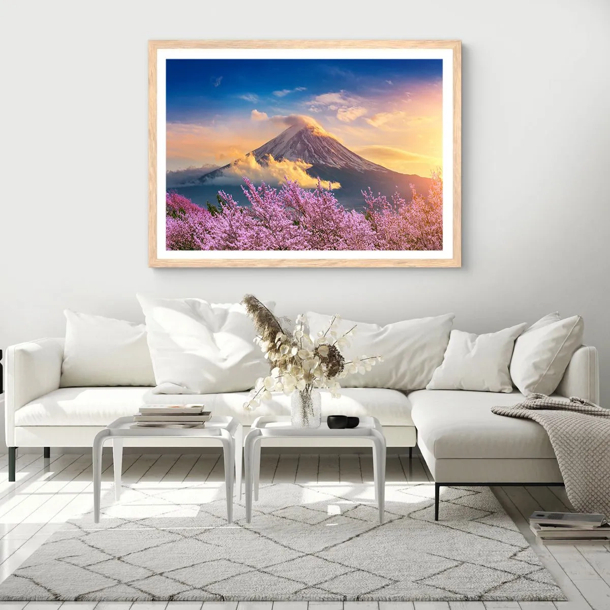 Affiche dans un chêne clair - Poster - Sainteté japonaise - 100x70 cm