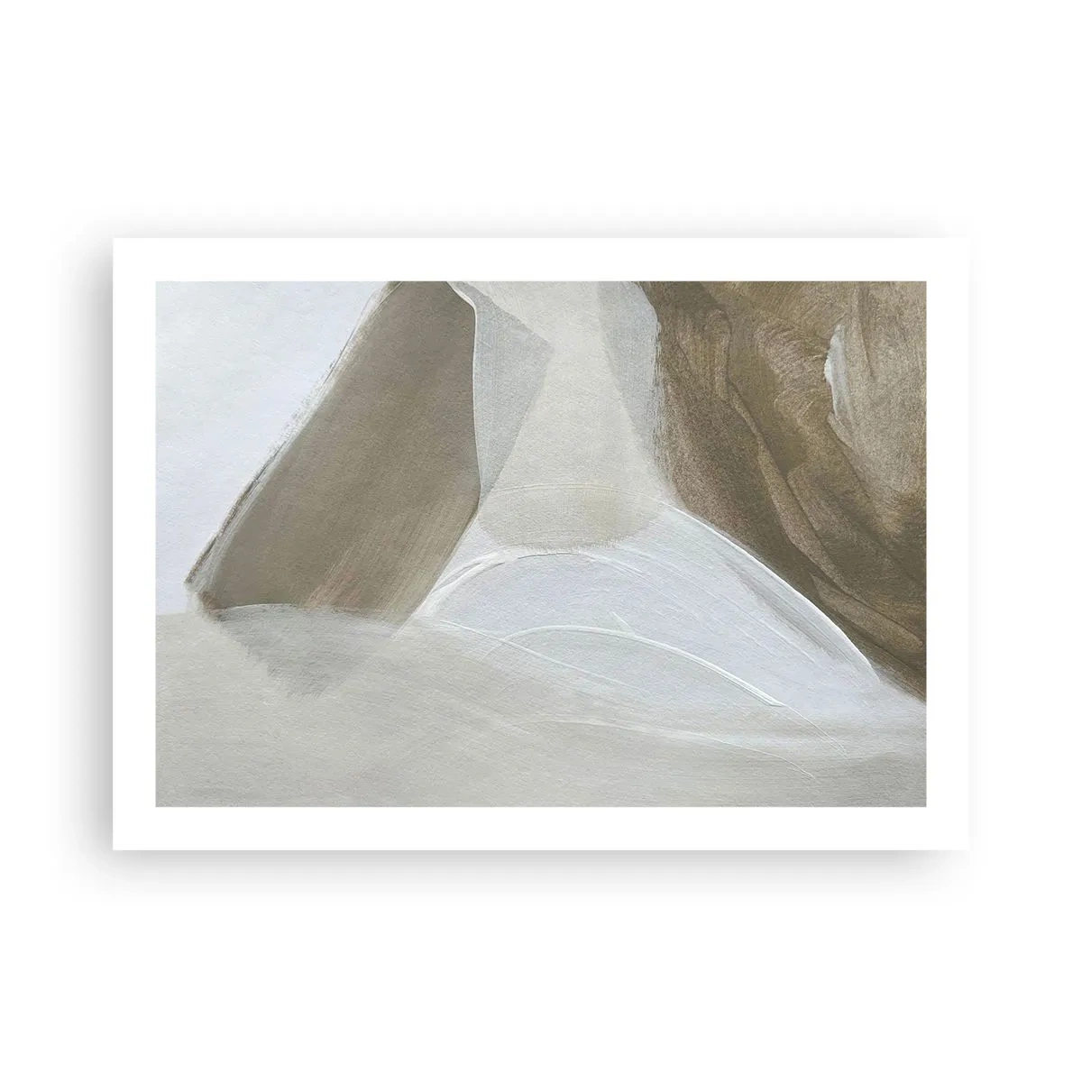 Affiche - Poster - Une vague de blanc - 70x50 cm