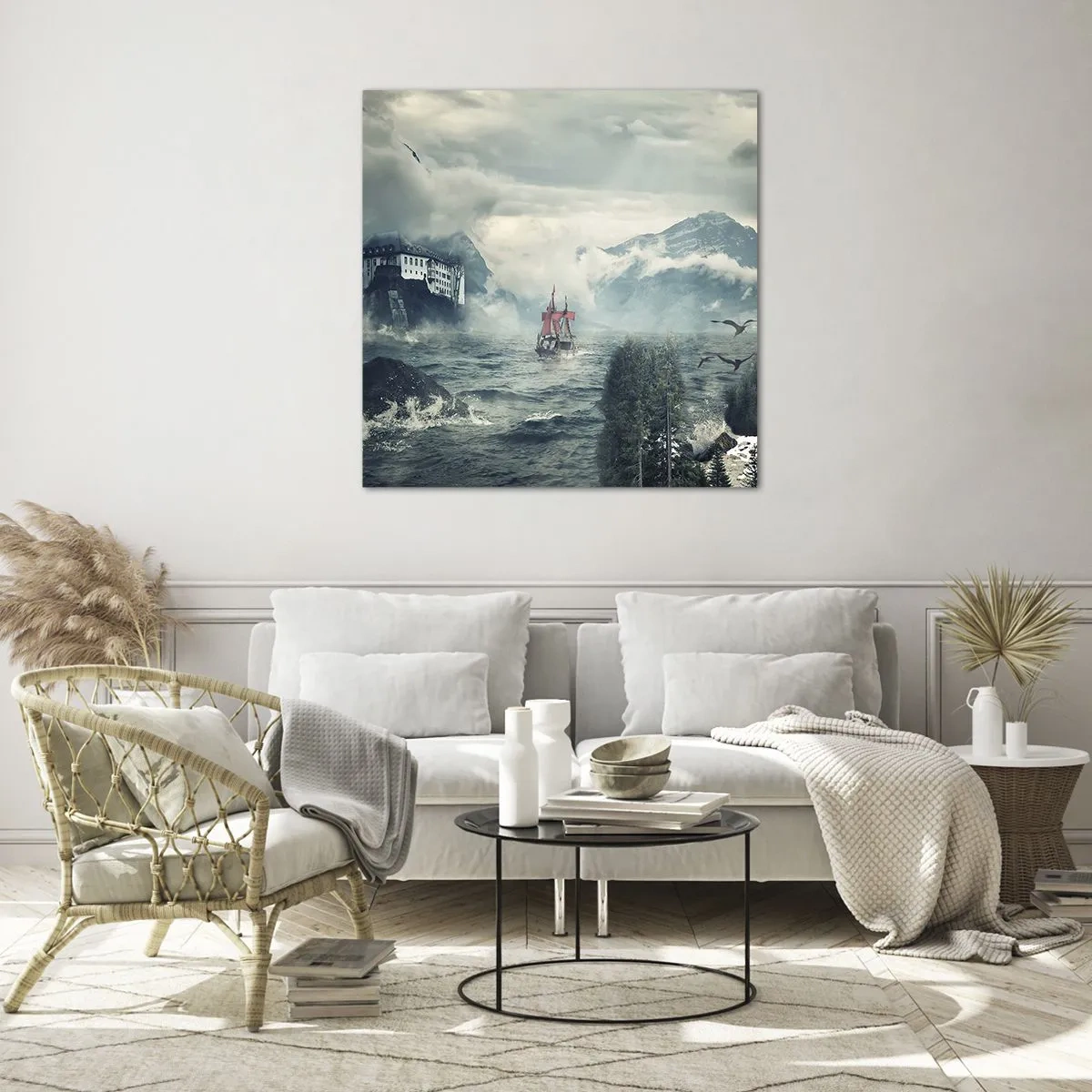 Impression sur verre - Image sur verre - Dans l'eau magique - 60x60 cm