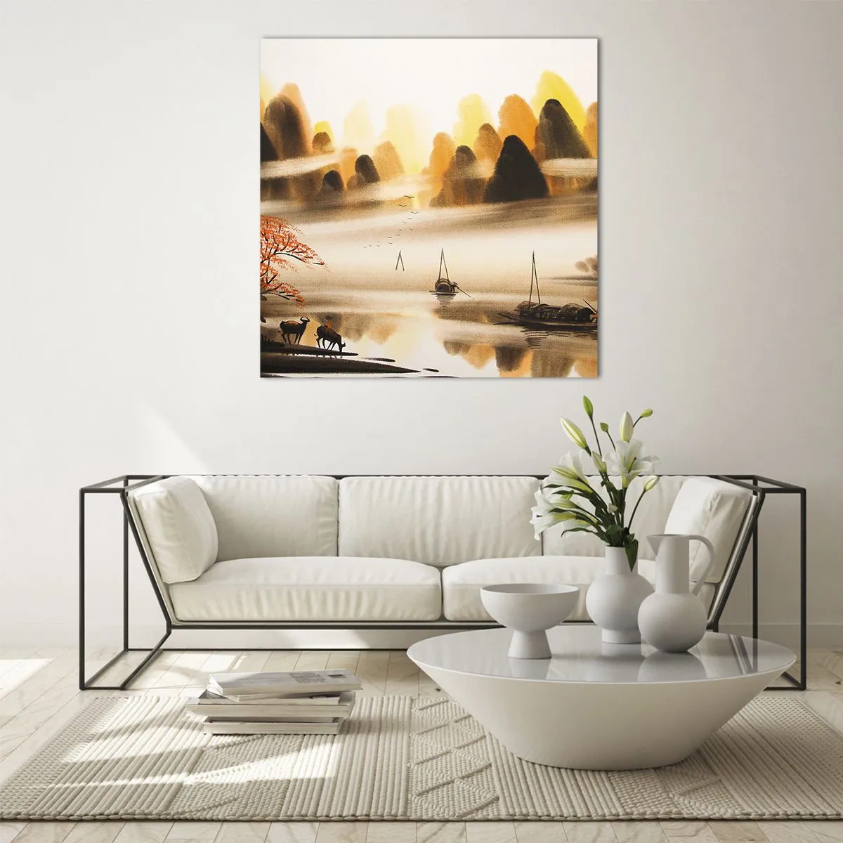 Impression sur verre - Image sur verre - Plus loin que l'Extrême-Orient - 40x40 cm