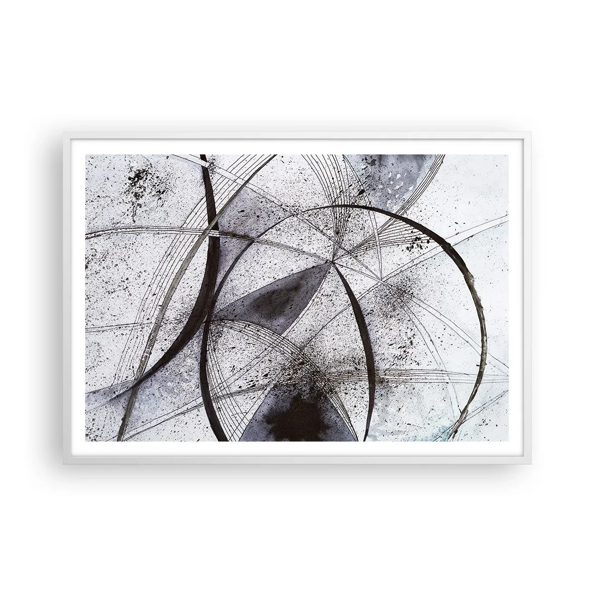 Affiche dans un cadre blanc - Poster - Fantaisie futuriste - 100x70 cm