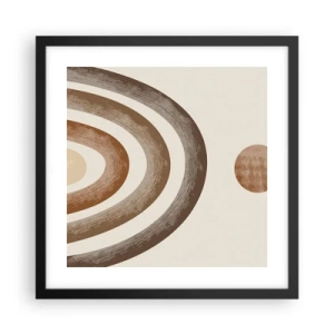 Affiche dans un cadre noir - Poster - Dans une galaxie lointaine - 40x40 cm