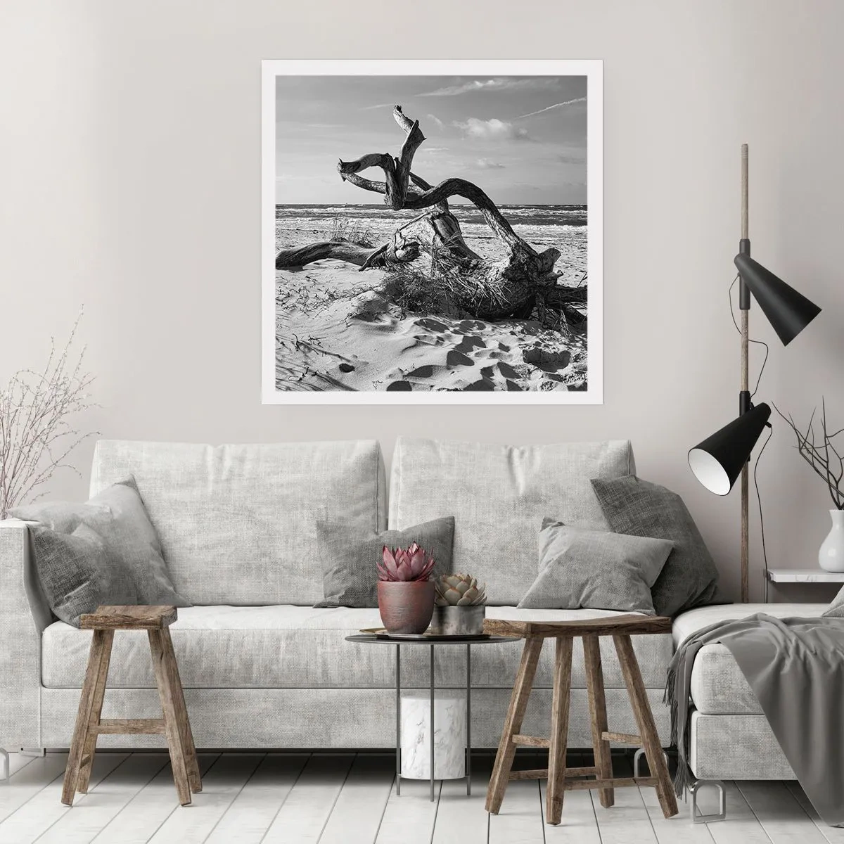 Affiche - Poster - Sculpture marine - 50x50 cm