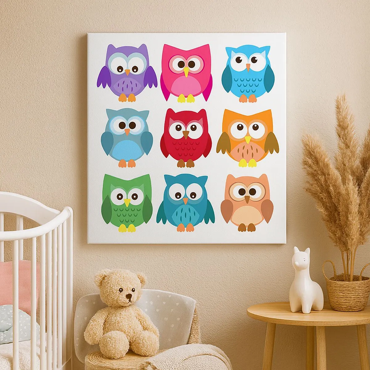 Impression sur toile - Image sur toile - C'est amusant d'être différent - 30x30 cm