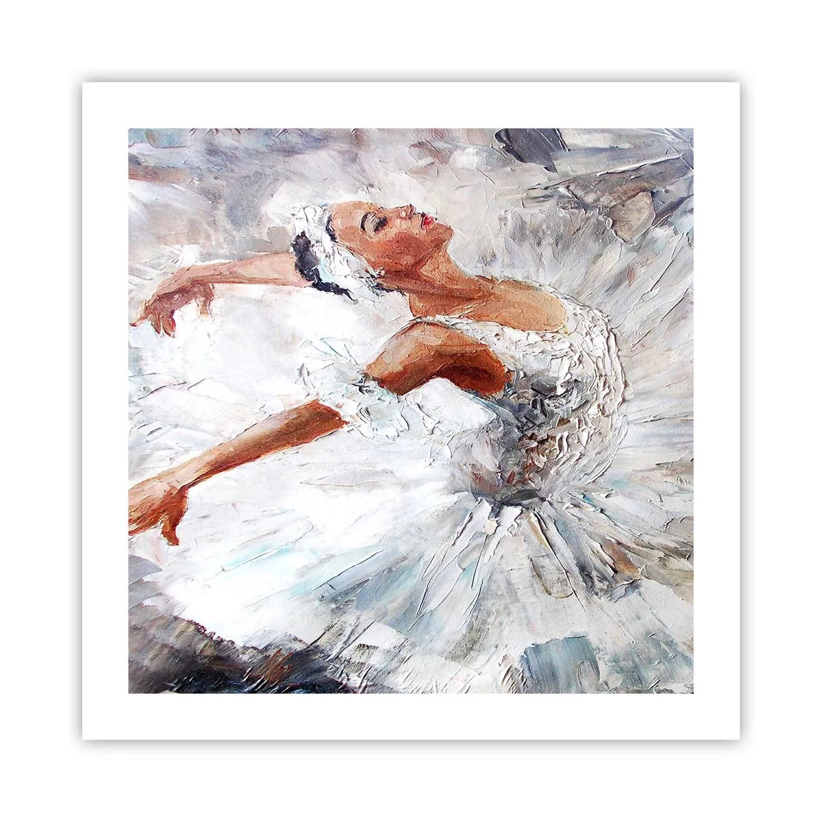 Affiche - Poster - Délicat et léger comme du tulle - 50x50 cm