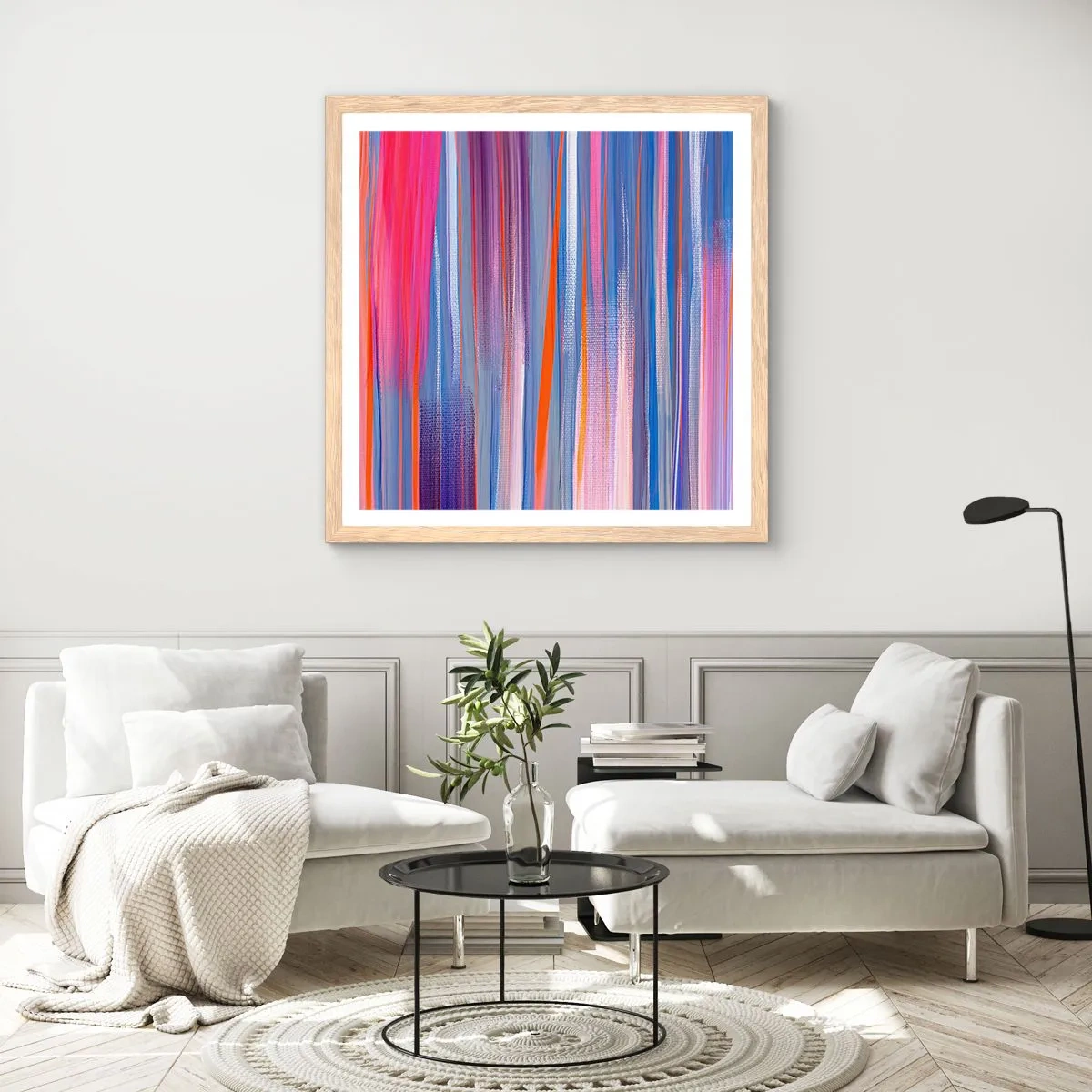 Affiche dans un chêne clair - Poster - Ascension - 40x40 cm