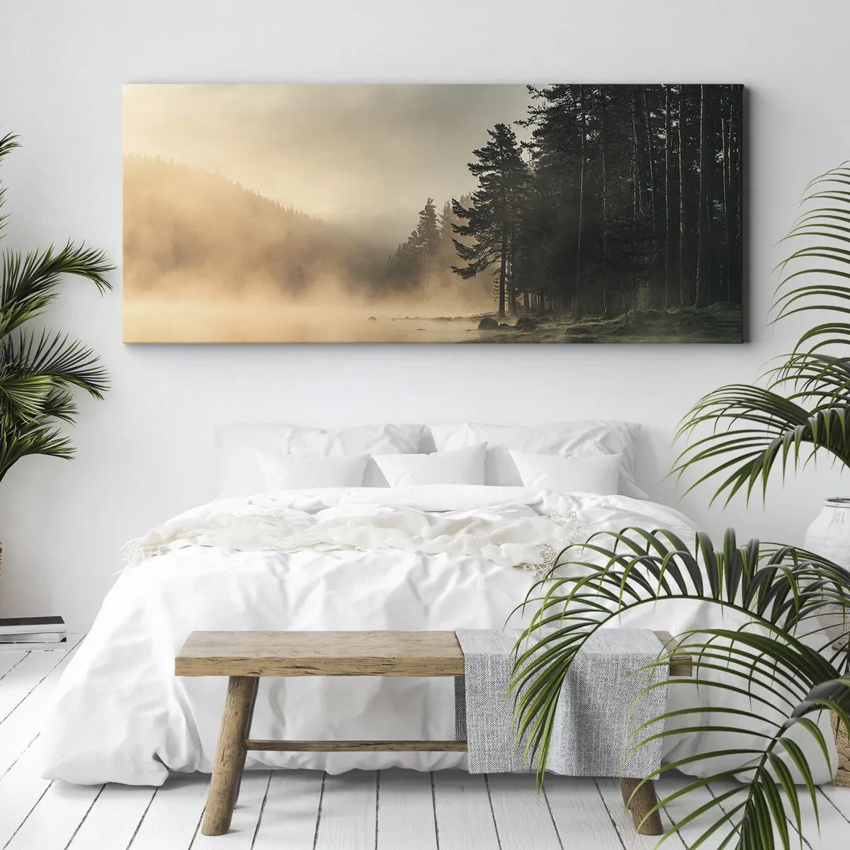 Impression sur toile - Image sur toile - Naissance du jour - 90x30 cm