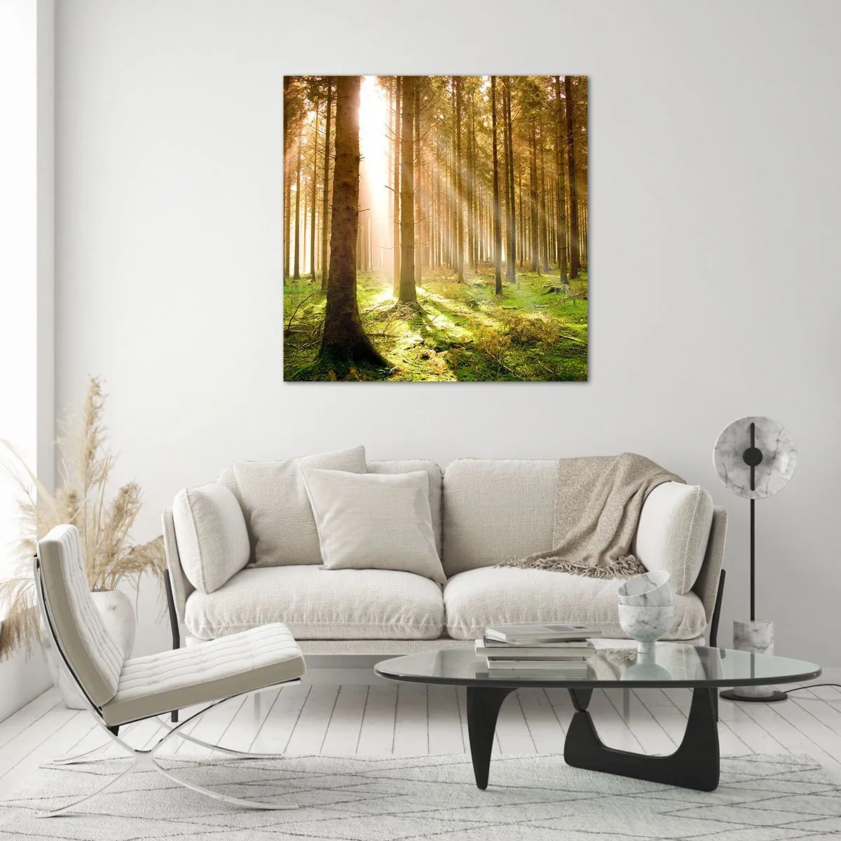 Impression sur verre - Image sur verre - Les elfes vont bientôt apparaître - 60x60 cm