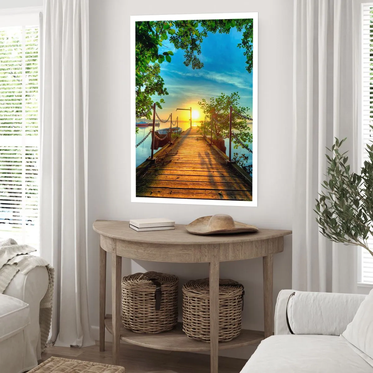 Affiche - Poster - L'ouest au-dessus de l'eau - 30x40 cm