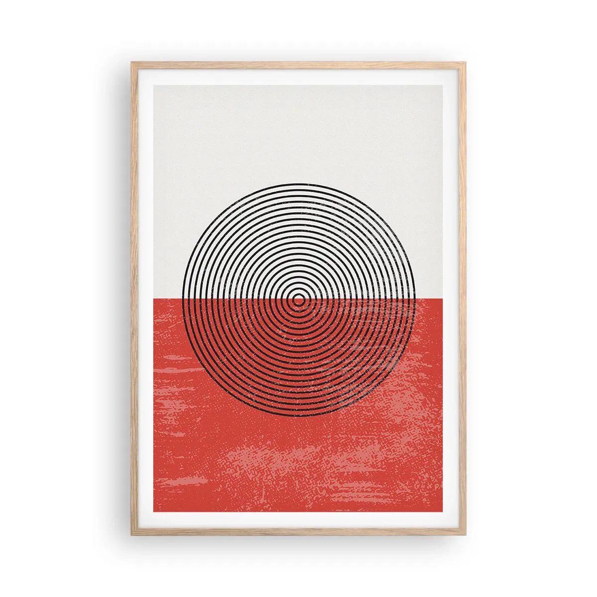 Affiche dans un chêne clair - Poster - Dans le mille - 70x100 cm