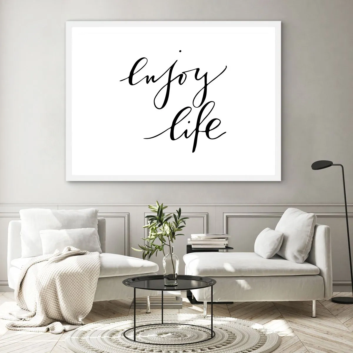 Affiche dans un cadre blanc - Poster - Rien à ajouter.... - 50x40 cm