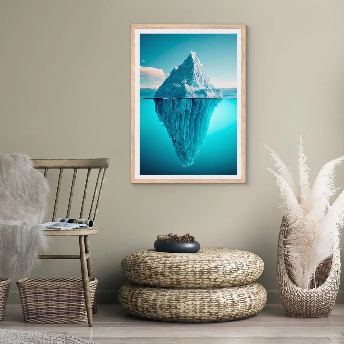 Affiche dans un chêne clair - Poster - Reine de Glace - 30x40 cm