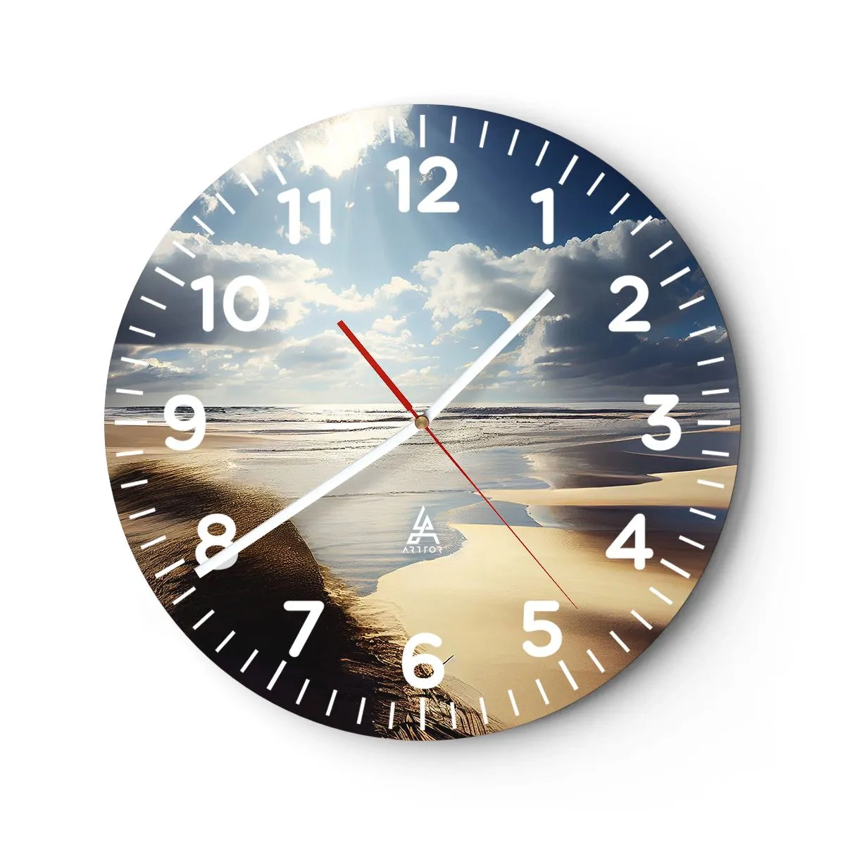 Horloge murale - Pendule murale - Plage, plage sauvage - 30x30 cm