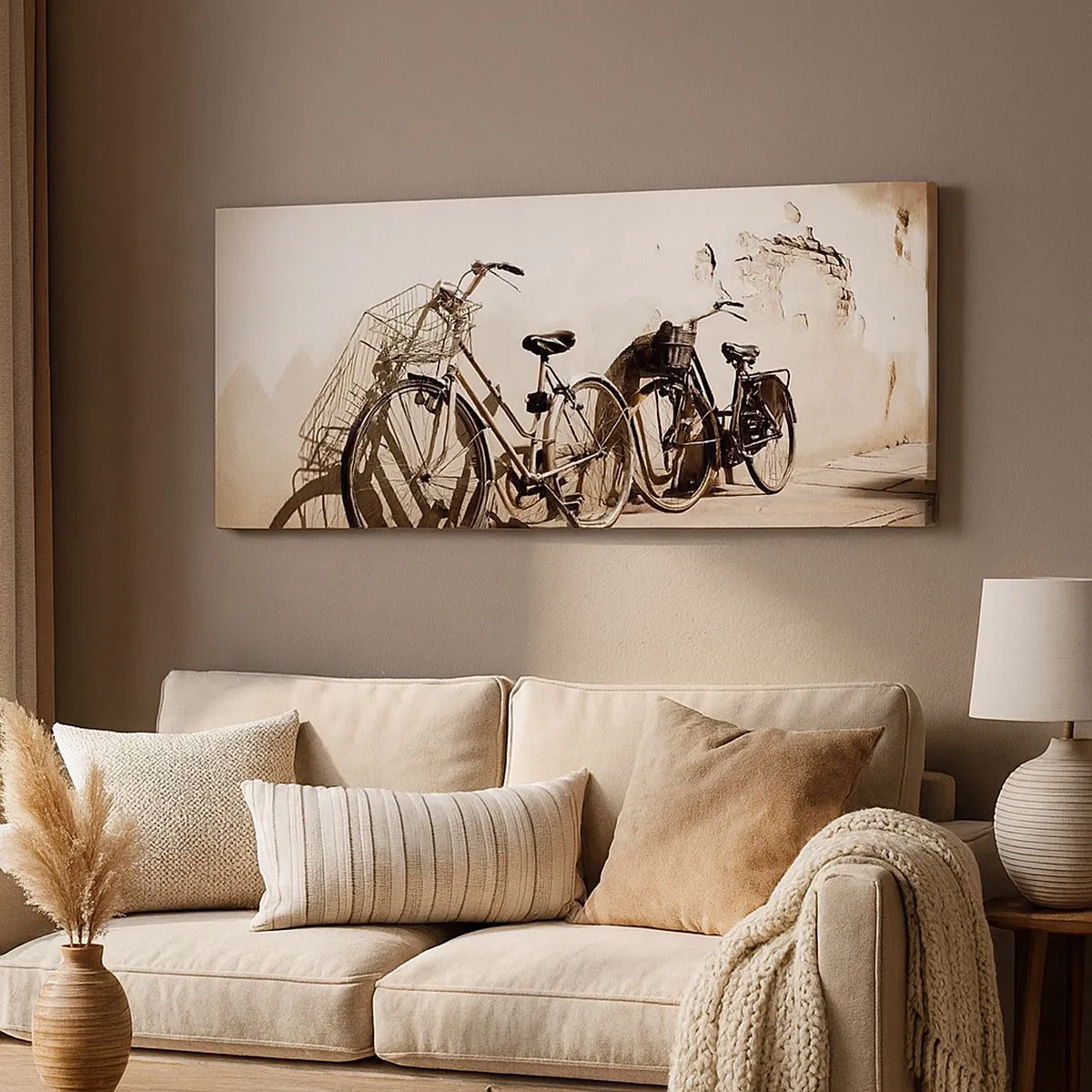 Impression sur toile - Image sur toile - Le charme inoubliable du passé - 100x40 cm
