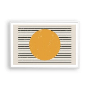 Affiche dans un cadre blanc - Poster - Le pouvoir de la simplicité - 91x61 cm