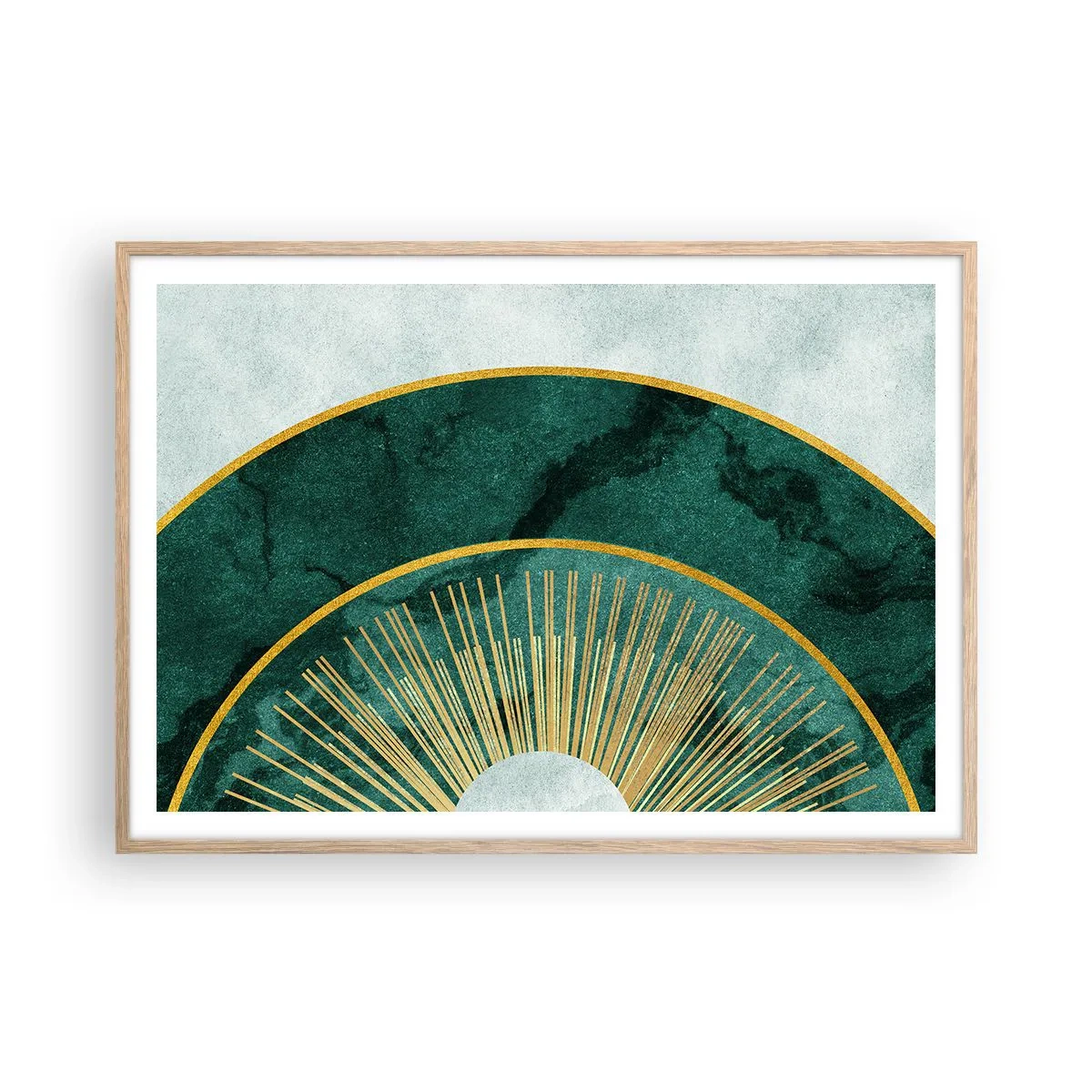 Affiche dans un chêne clair - Poster - Un autre système solaire - 100x70 cm