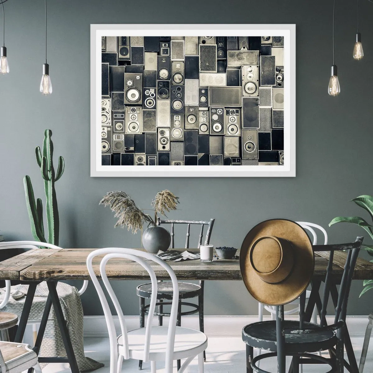 Affiche dans un cadre blanc - Poster - Tout va bien - 91x61 cm