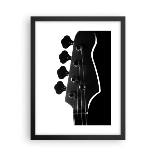 Affiche dans un cadre noir - Poster - Silence de roche - 30x40 cm