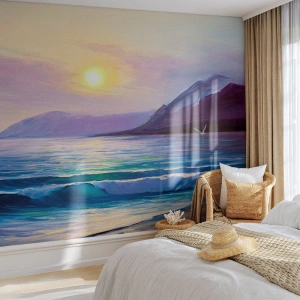 Papier Peint Photo Premium Sand - Cristal d'eau et d'air - Paysage, Mer, Montagnes - 400x280 cm