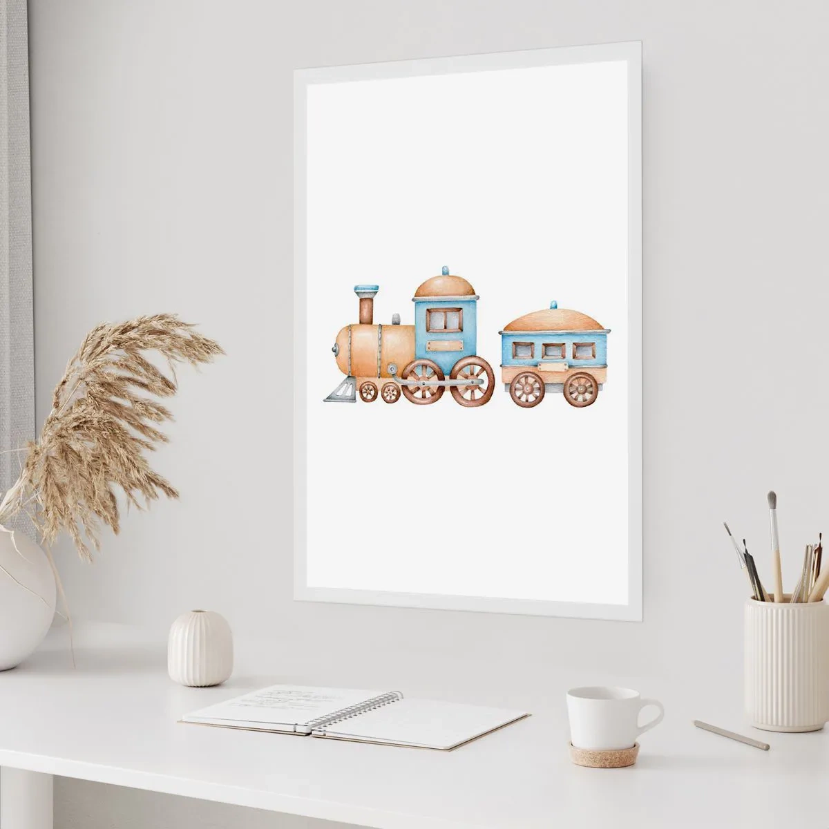 Affiche - Poster - Il est à la gare... - 70x100 cm