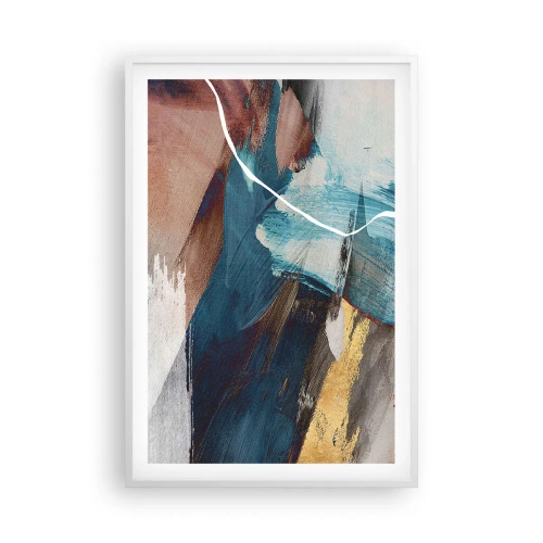 Affiche dans un cadre blanc - Poster - Avec panache et énergie - 61x91 cm
