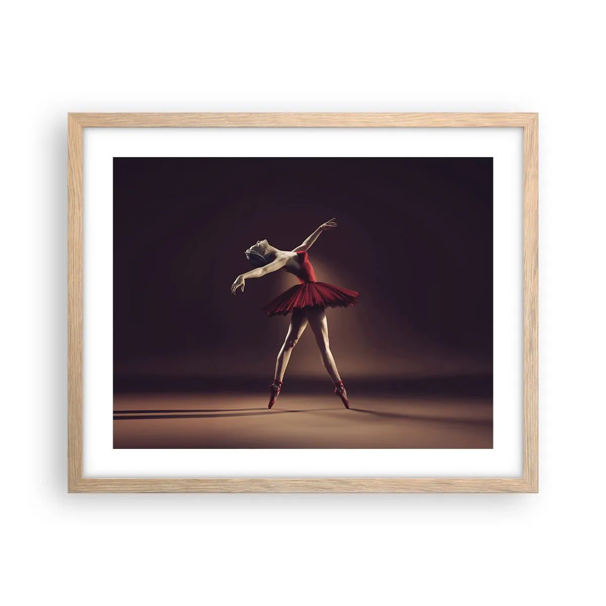 Affiche dans un chêne clair - Poster - Une danseuse étoile - 50x40 cm