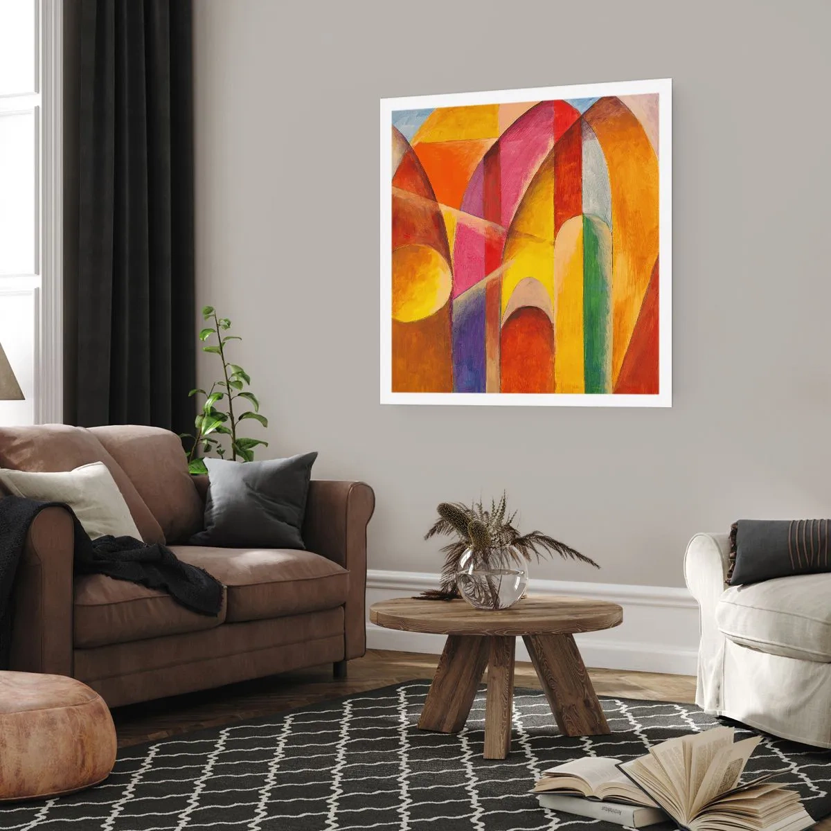 Affiche - Poster - Cathédrale du soleil - 60x60 cm