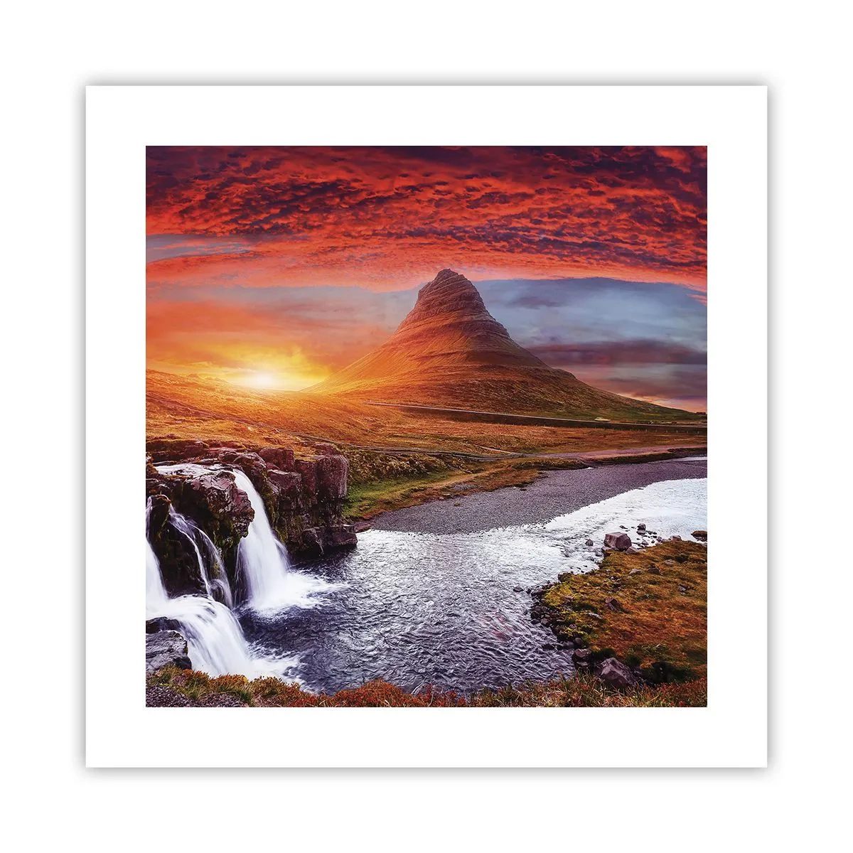 Affiche - Poster - Vue de la terre du milieu - 40x40 cm