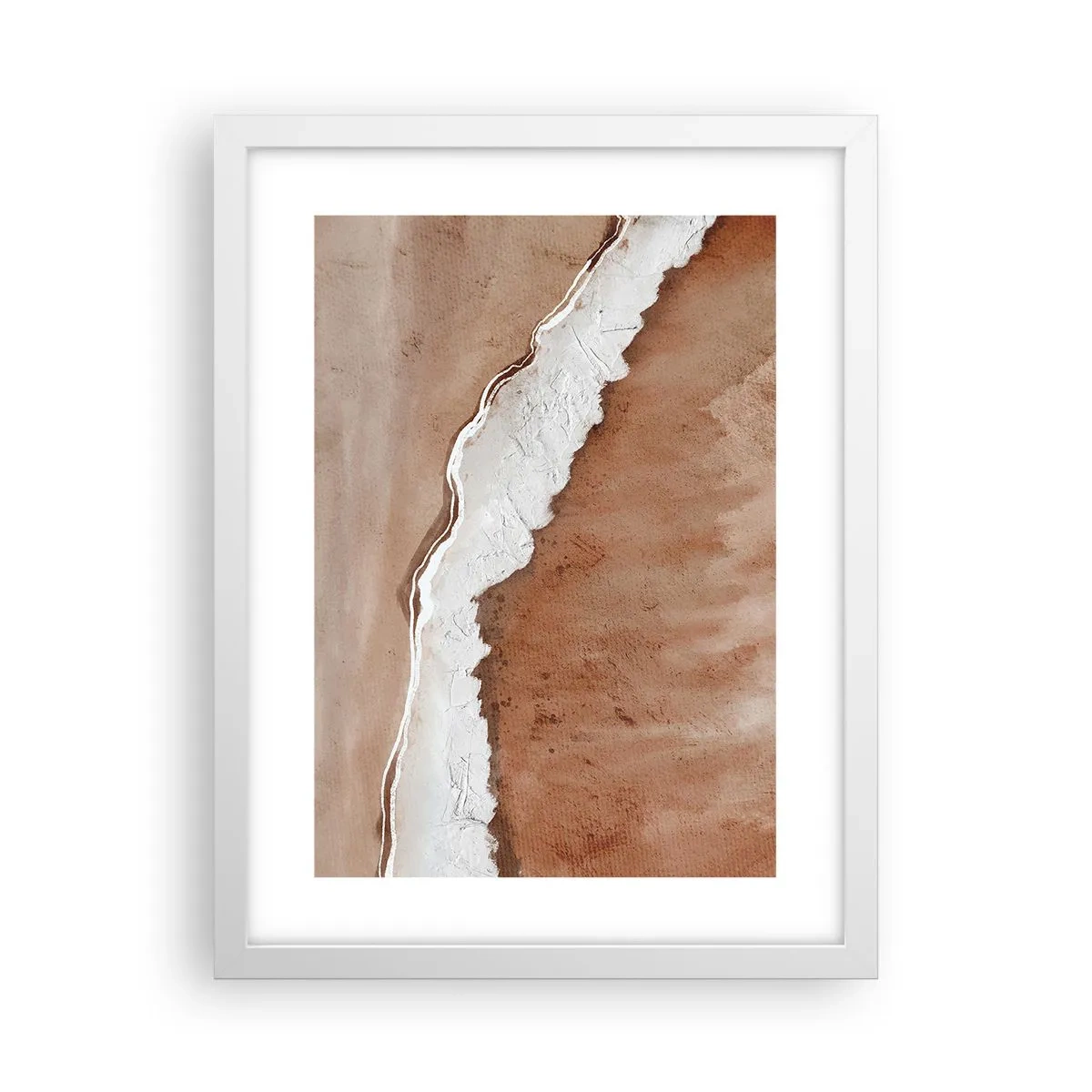 Affiche dans un cadre blanc - Poster - Dans des couleurs de la terre - 30x40 cm