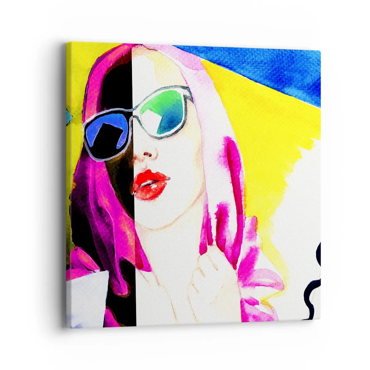 Impression sur toile - Image sur toile - je ne suis pas blanche et je ne suis pas noire - 40x40 cm