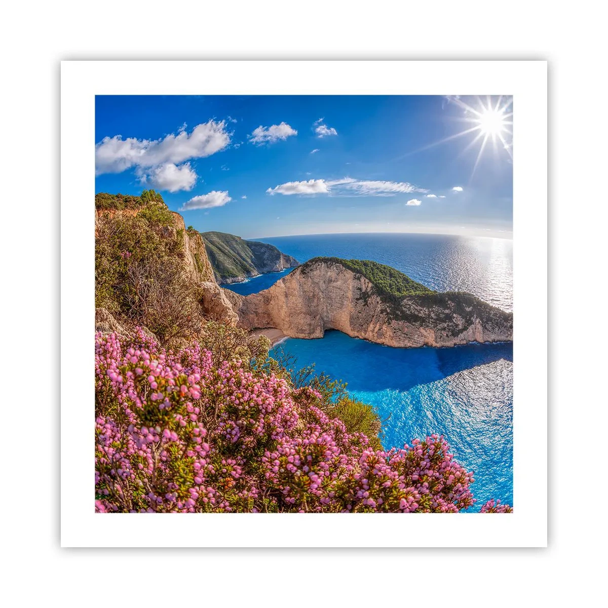 Affiche - Poster - Mes super vacances grecques - 50x50 cm
